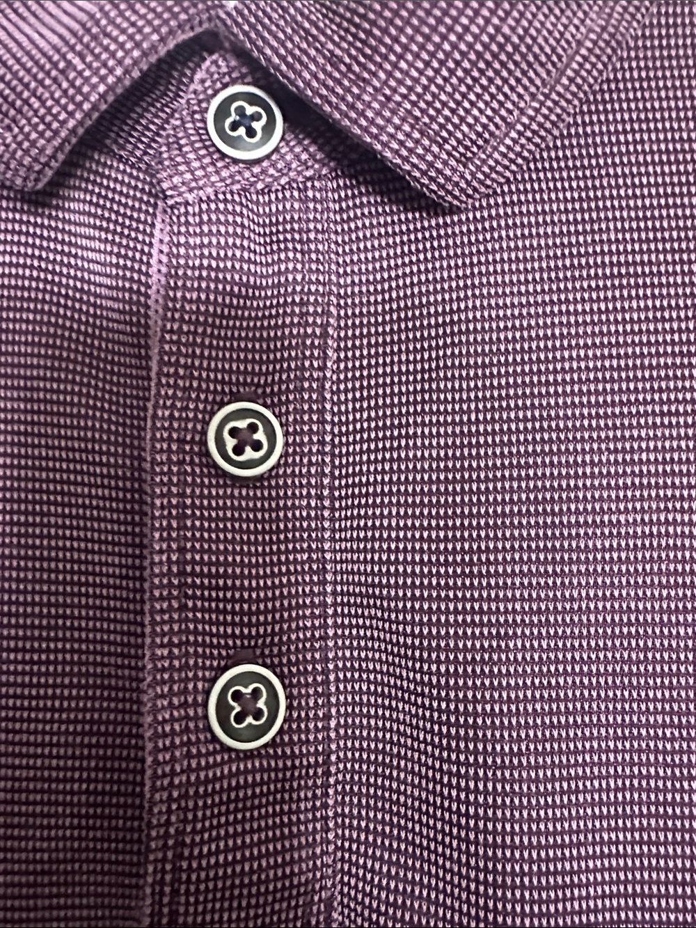 Tommy Bahama Men's Long Sleeve Polo Shirt size XL Mauve Purple - Picture 3 of 16